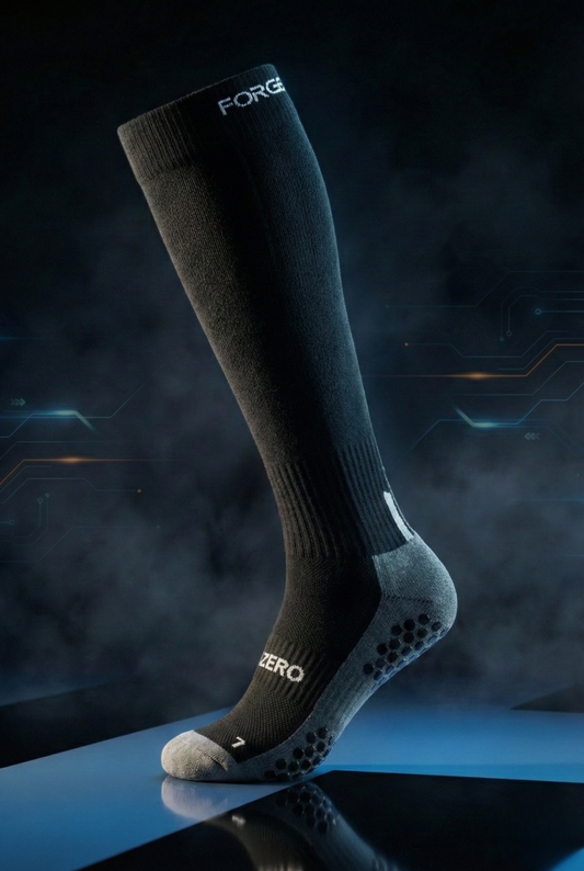 ForgePro 2-Pack Premium Zero-Slip Soccer Grip Socks