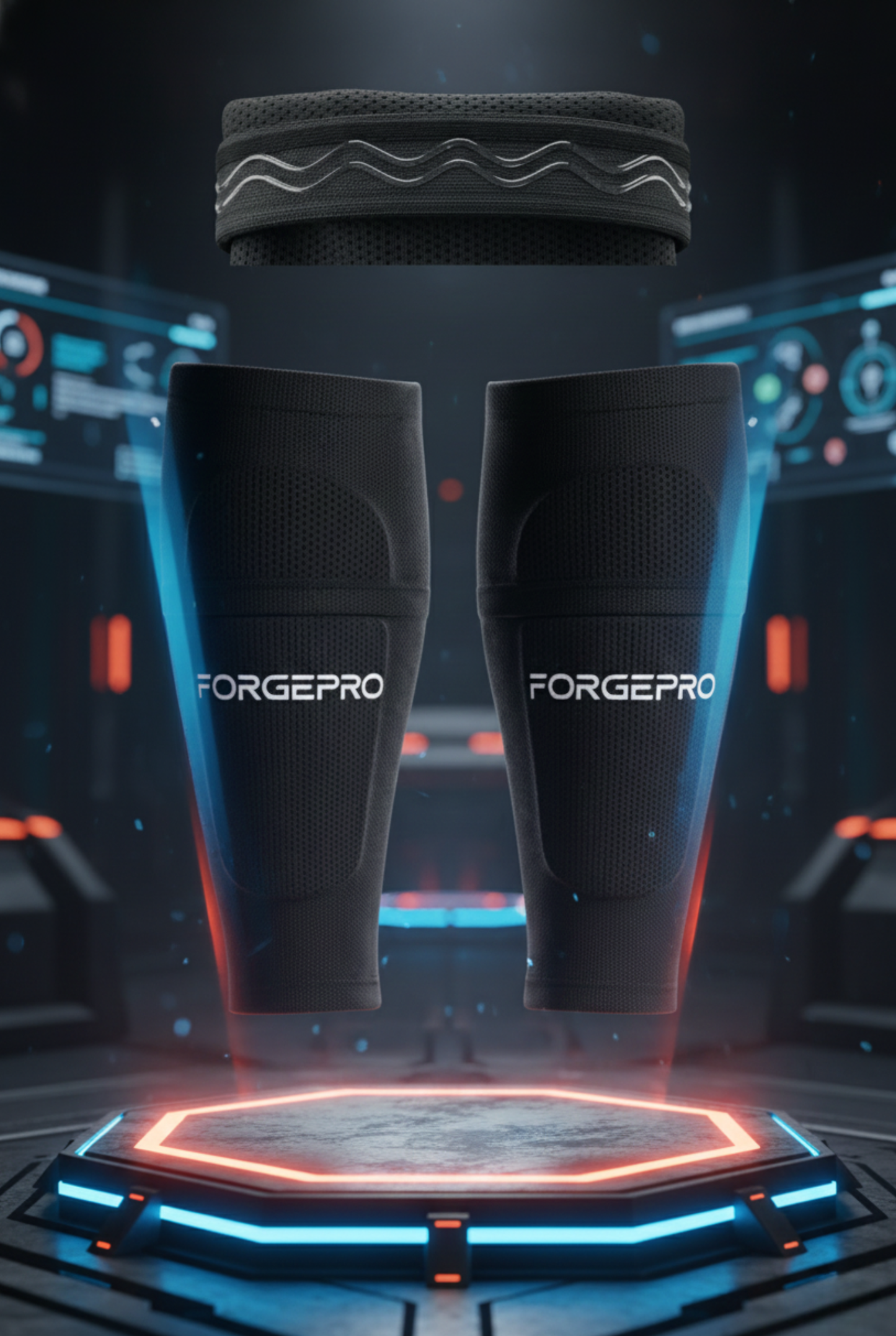 ForgePro Premium Shin Guard Sleeves (2-Pack)